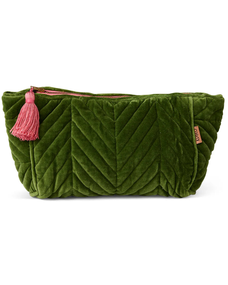 ‘Kip and Co’ Pink velvet toiletry bag