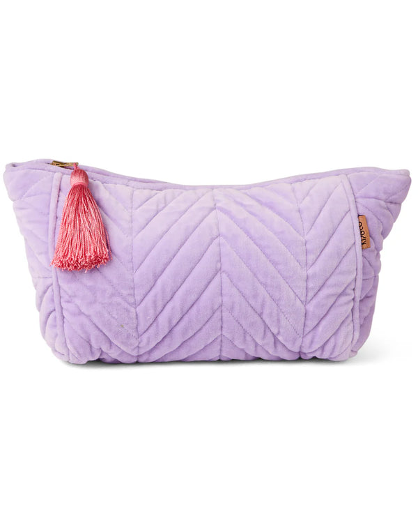 ‘Kip and Co’ Pink velvet toiletry bag