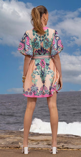 Dali Mini Event Dress - Cali Pink