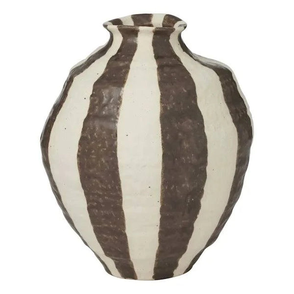 Rayas Ceramice Vase Cocoa