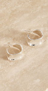 ‘Feather & Noise’ Bella Hoop Earrings