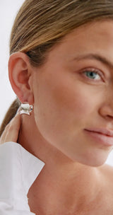 ‘Feather & Noise’ Bella Hoop Earrings