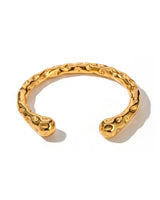 ‘Greenwood Designs’ Alana Hammered Gold Textured Cuff