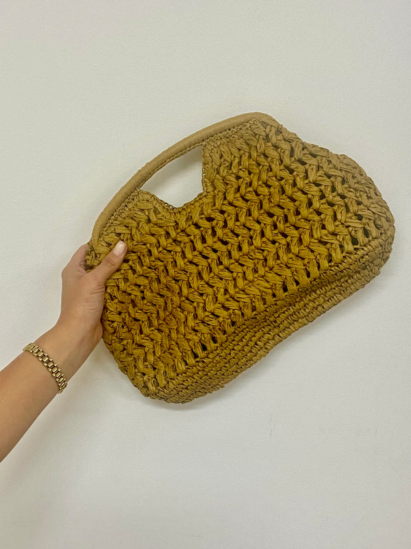 Fiesta Raffia Clutch