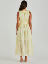 Lilla Ruffled Neck Sun Dress