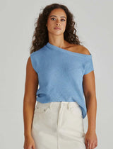 Jaci Knit Top - Blue