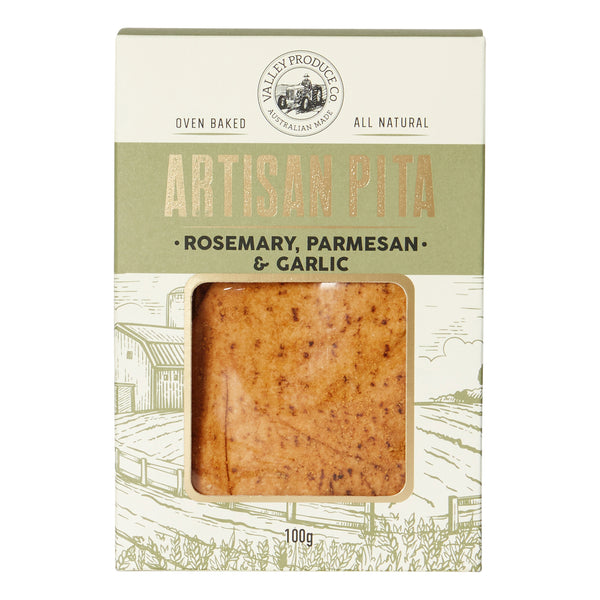 ‘VPC’ Artisan Pita Box - Rosemary, Parmesan & Garlic