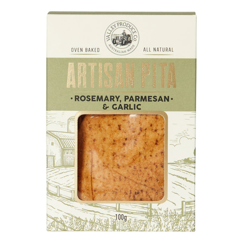 ‘VPC’ Artisan Pita Box - Rosemary, Parmesan & Garlic