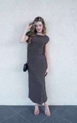 Everlyn Metallic Jersey Dress