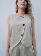 Renee Button Wrap Vest