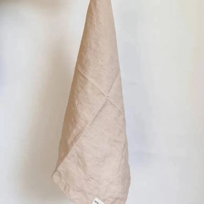 ‘Mama And Tochter’ French Linen Tea Towels - Assorted – Light Clay