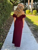 Noah Ruffle Off Shoulder Maxi Dress