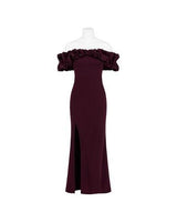 Noah Ruffle Off Shoulder Maxi Dress
