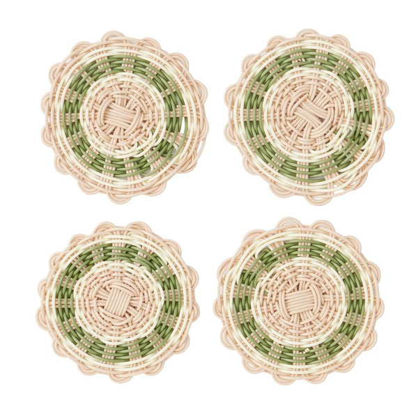 Ostuni S/4 PP Woven Coasters
