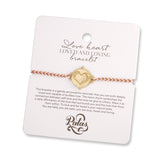 Love heart ‘loved and loving’ bracelet