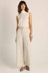 Remi Raffia Pant-Bottoms-Fate and Becker-House of Holabox