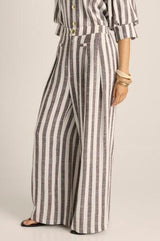 Saskia Pant - Brown Stripe
