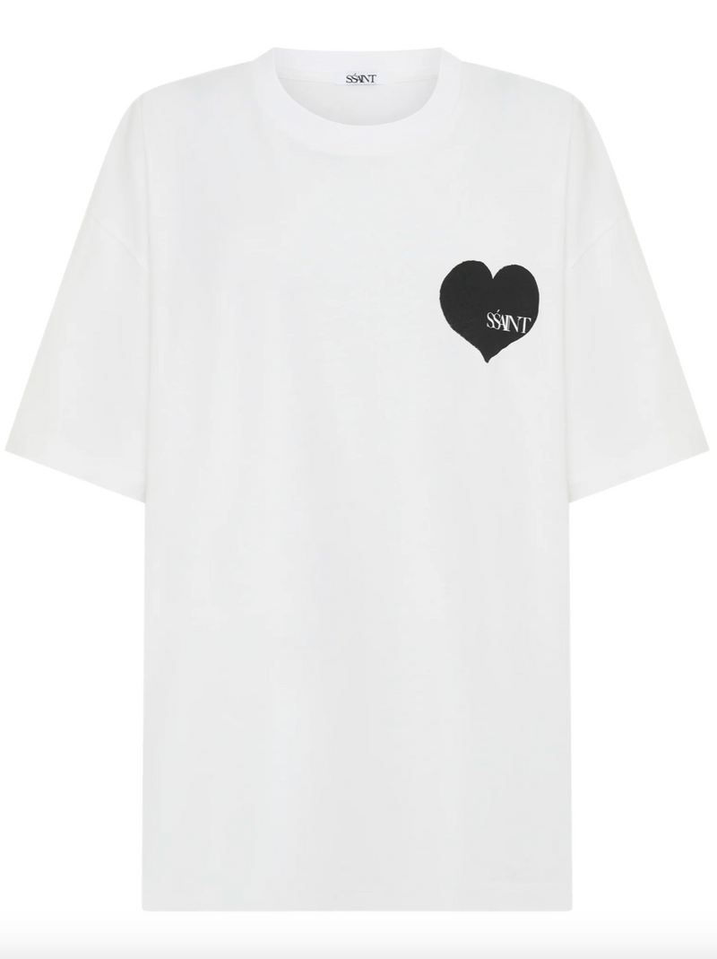 'SŚaint' Heart Tee - Black