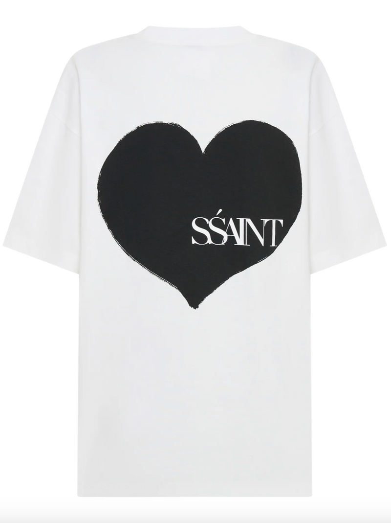 'SŚaint' Heart Tee - Black