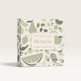 House of Holabox Stray Willow Silk Lip Duo in Peppermint Crème featuring a sugar lip scrub and conditioning lip balm.