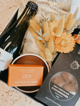 Holabox Mother’s Day gift hamper featuring Wild Emery shower steamer and gourmet treats