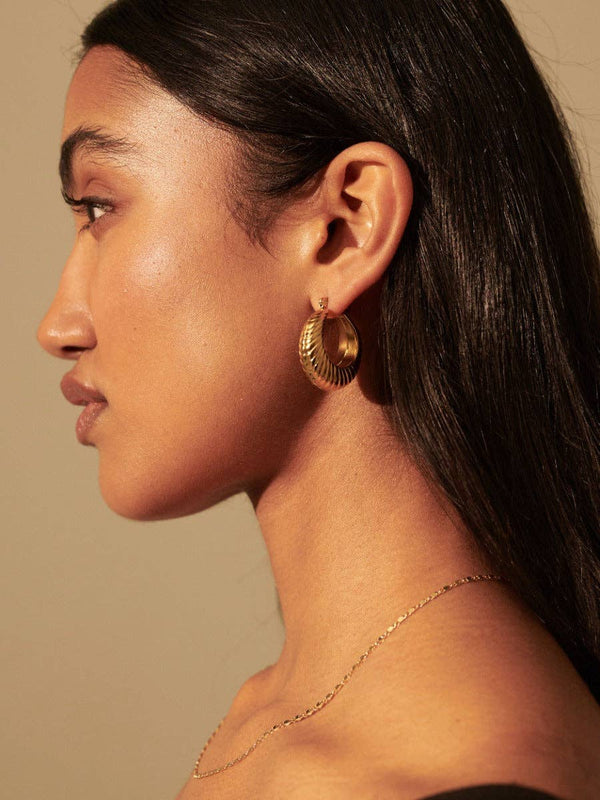 Lauren Coil 18K Gold Plated Earrings
