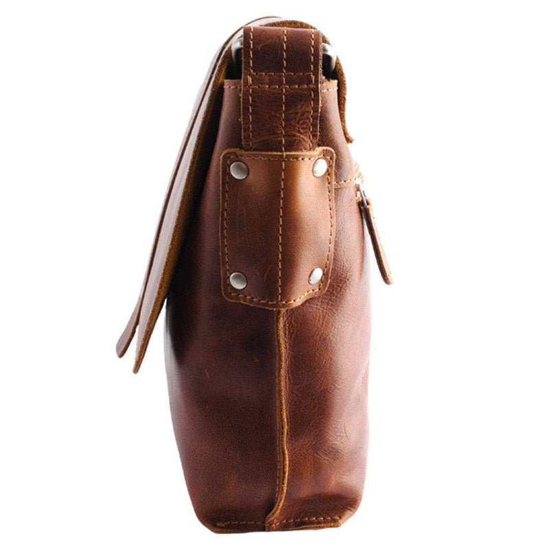 ‘Greenwood Leather’ Vintage Messenger Christoph - Camel