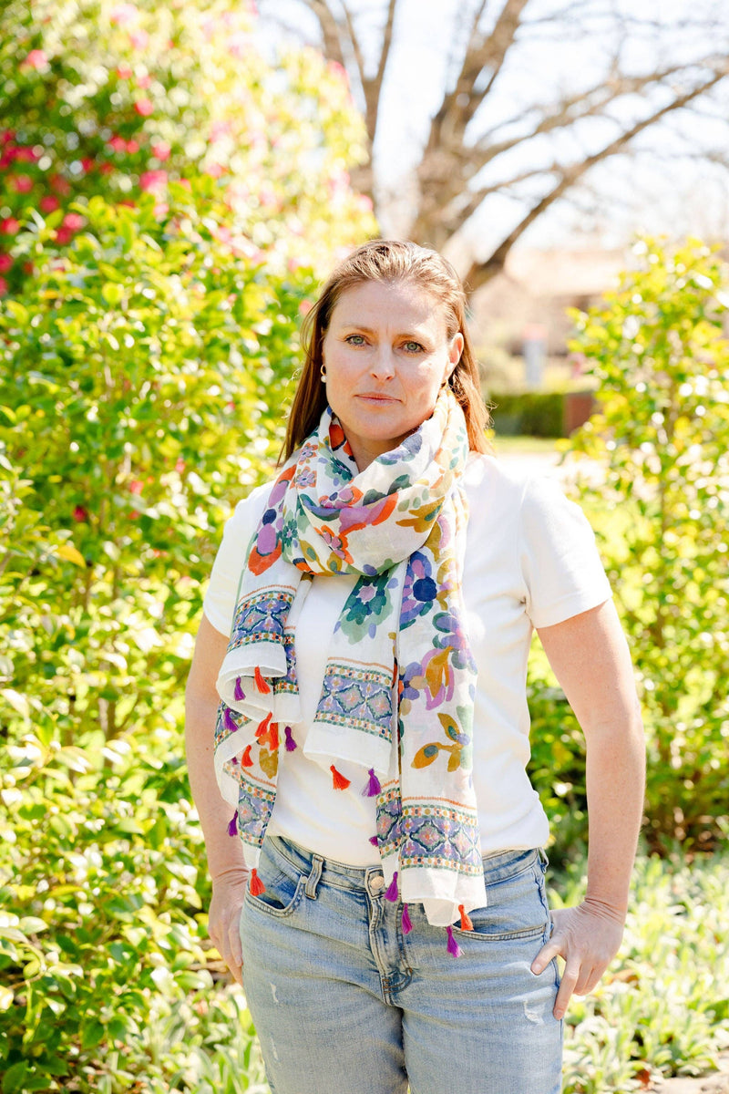 Bella Floral Lightweight Scarf