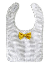 'Alimrose' Bow Tie Bib Navy Pinspot-House of Holabox