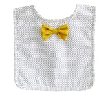 'Alimrose' Bow Tie Bib Navy Pinspot-House of Holabox