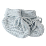 'Alimrose' Knit Baby Booties Blue 0-6mth-House of Holabox