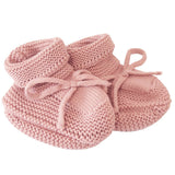 'Alimrose' Knit Baby Booties Pink-House of Holabox