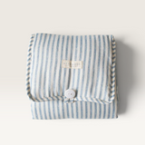 'Alimrose' Little Traveller Change Mat Chambray Stripe-House of Holabox
