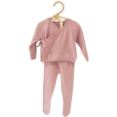 'Alimrose' Newborn Baby Knit Set Petal 3-6mths