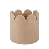 ‘AMALFI’ CERAMIC STONE WASH SCALLOPED VESSEL - Terracotta-House of Holabox