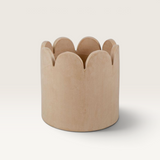 ‘AMALFI’ CERAMIC STONE WASH SCALLOPED VESSEL - Terracotta-House of Holabox