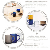 Amber Versailles Glass Coffee Mug-House of Holabox