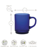 Amber Versailles Glass Coffee Mug-House of Holabox