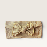 ‘ArchNOllie Hush Head Wrap Bows-Mustard-House of Holabox