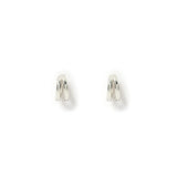 ‘Arms Of Eve’ Jean Silver Huggie Earrings-House of Holabox