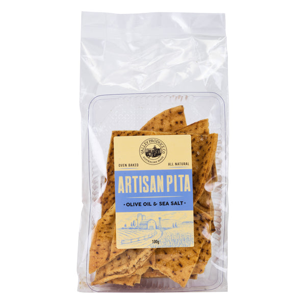 ‘Valley Produce Co’ Artisan Pita - Olive Oil and Sea Salt