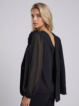 Aveline One Shoulder Flower Top