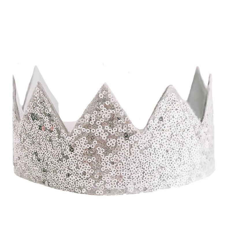 ‘Alimrose’ Sequin Crown - Silver