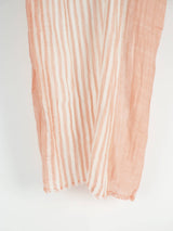 Pink Stripe Cotton Sarong Scarf