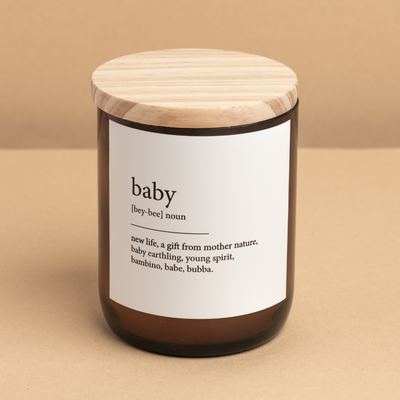'The Commonfolk Collective' Baby Dictionary Meaning Candle