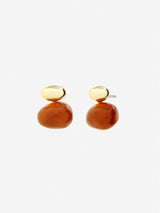 Bauble Brown Resin Earring-House of Holabox
