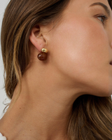 Bauble Brown Resin Earring-House of Holabox