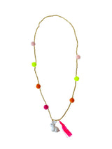 'And the Little Dog Laughed' Rabbit Pom Pom Necklace