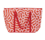 Assorted prints Jumbo Beach Bags with shoulder straps and inside pocket for beach essentials