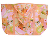 Assorted prints Jumbo Beach Bags with shoulder straps and inside pockets for beach essentials
